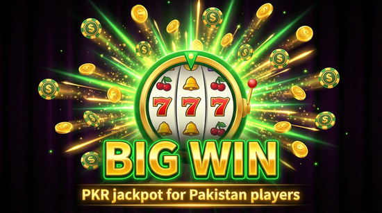 Big win animation on  slot game